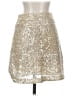 French Connection 100% Polyester Metallic Gold Formal Skirt Size 2 - photo 1