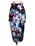 Bebe Graphic Blue Casual Skirt Size XS - photo 1