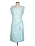 Talbots Stripes Blue Casual Dress Size L - photo 1