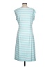 Talbots Stripes Blue Casual Dress Size L - photo 2