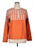 Unbranded Chevron-herringbone Orange Pullover Sweater Size XL - photo 1