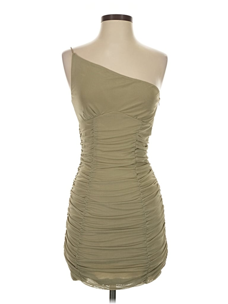 Pre-owned Forever 21 Cocktail Dress In Tan