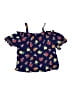 Forever Me Blue Short Sleeve Blouse Size 12 - photo 1