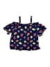 Forever Me Blue Short Sleeve Blouse Size 12 - photo 2