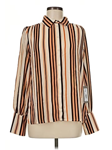 Eva Mendes by New York & Company Long Sleeve Blouse (view 1)