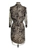 Vince Camuto 100% Polyester Animal Print Tan Casual Dress Size 2 - photo 2