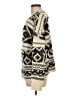 BKE 100% Acrylic Print Ivory Pullover Sweater Size M - photo 5