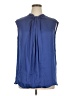 Giorgio Armani Blue Sleeveless Blouse Size EU (IT) 48 / US 12 - photo 1