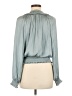 Elie Tahari 100% Polyester Gray Long Sleeve Blouse Size M - photo 2
