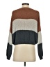 Debut 100% Polyester Color Block Brown Pullover Sweater Size S - photo 2