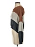 Debut 100% Polyester Color Block Brown Pullover Sweater Size S - photo 5