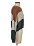 Debut 100% Polyester Color Block Brown Pullover Sweater Size S - photo 4