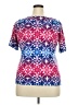 Rafaella 100% Cotton Blue Short Sleeve Blouse Size 2X - photo 2