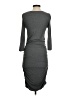 Express Solid Gray Casual Dress Size S - photo 2