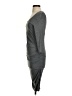 Express Solid Gray Casual Dress Size S - photo 5