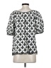 Max Studio Silver Short Sleeve Blouse Size S - photo 2