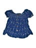 Rmla 100% Rayon Blue Short Sleeve Henley Size 5 - photo 1