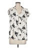 Halogen 100% Polyester Ivory Short Sleeve Blouse Size M - photo 1