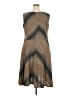 Perceptions Chevron-herringbone Brown Casual Dress Size 2X - photo 2
