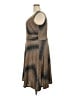 Perceptions Chevron-herringbone Brown Casual Dress Size 2X - photo 5