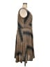 Perceptions Chevron-herringbone Brown Casual Dress Size 2X - photo 4