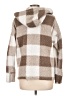 Unbranded 100% Polyester Plaid Ivory Coat Size L - photo 2