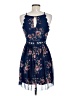 I.N. San Francisco Floral Blue Casual Dress Size 7 - photo 2