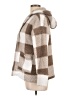 Unbranded 100% Polyester Plaid Ivory Coat Size L - photo 5