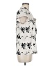 Halogen 100% Polyester Ivory Short Sleeve Blouse Size M - photo 4