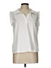 DR2 White Sleeveless Button-Down Shirt Size L - photo 1