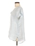 Sigrid Olsen 100% Linen Silver Short Sleeve Top Size M - photo 5