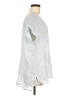 Sigrid Olsen 100% Linen Silver Short Sleeve Top Size M - photo 4