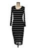 Splendid Stripes Black Casual Dress Size M - photo 1