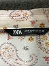Zara Paisley Ivory Long Sleeve Blouse Size XL - photo 7