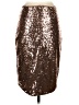 Rosette 100% Polyester Metallic Metallic Brown Formal Skirt Size S - photo 2