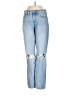 American Eagle Outfitters 100% Cotton Hearts Blue Jeans Size 00 short - photo 1