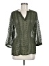 Olive and Oak 100% Polyester Green 3/4 Sleeve Blouse Size M - photo 1