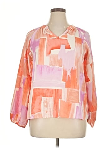 Entro 3/4 Sleeve Blouse (view 1)