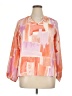 Entro Color Block Orange 3/4 Sleeve Blouse Size XL (estimated) - photo 1
