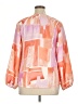 Entro Color Block Orange 3/4 Sleeve Blouse Size XL (estimated) - photo 2
