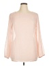 Ava & Viv 100% Polyester Pink Long Sleeve Blouse Size 0X - photo 1