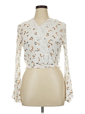 Just Polly Long Sleeve Blouse (view 1)