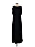 Chico's Solid Black Casual Dress Size Med (1) - photo 2