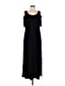 Chico's Solid Black Casual Dress Size Med (1) - photo 1