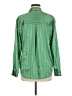 Rails 100% Polyester Stripes Green Long Sleeve Blouse Size M - photo 2