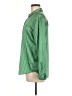 Rails 100% Polyester Stripes Green Long Sleeve Blouse Size M - photo 5