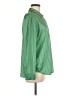 Rails 100% Polyester Stripes Green Long Sleeve Blouse Size M - photo 4