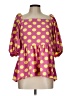 STINE GOYA Pink 3/4 Sleeve Blouse Size L - photo 1