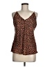 Allison Joy 100% Polyester Brown Sleeveless Top Size M - photo 1