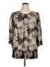 THX Thanx Collection Gray 3/4 Sleeve Blouse Size 1X (estimated) - photo 1